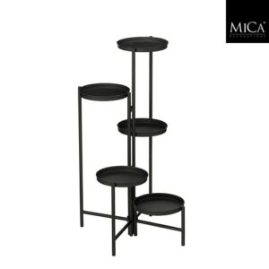 Mica Decorations Opvouwbaar Plantenrek - 78 x 49 cm - Zwart