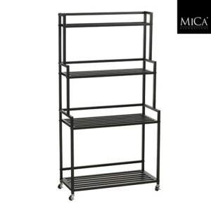 Mica Decorations Plantenrek Greenrax - 80 x 35 x 153 cm - Zwart