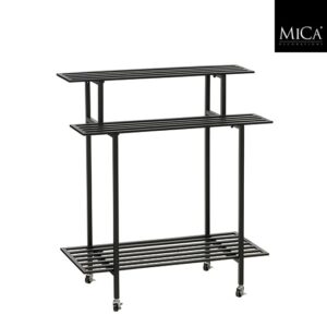 Mica Decorations Plantenrek Greenrax - 90 x 44 x 102 cm - Zwart