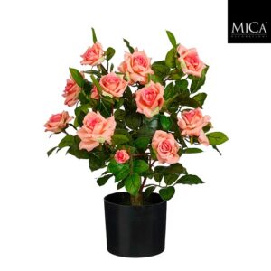 Mica Decorations Rozen in een pot - 60 x 40 cm - Zalm