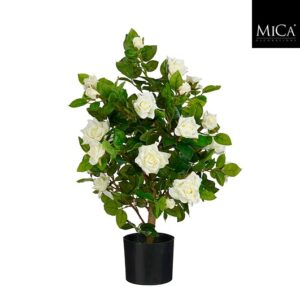 Mica Decorations Rozen in een pot - 80 x 40 cm - Zalmroze