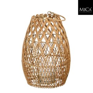 Mica Decorations Lantaarn - 32 x 22 cm - Bruin