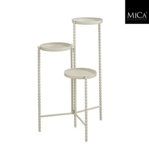 Mica Decorations Salvo Plantenstandaard - 40 x 40 x 70 cm - Beige