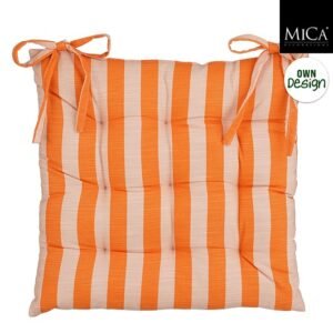 Mica Decorations Kim Stoelkussen - 46 x 46 x 7 cm - Oranje