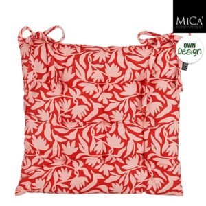 Mica Decorations Kelly Stoelkussen - 46 x 46 x 7 cm - Rood