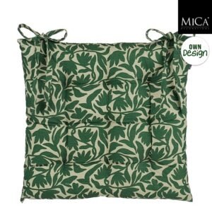 Mica Decorations Tuinstoelkussen Kelly -  46 x 46 x 7 cm - Donkergroen