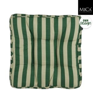 Mica Decorations Matraskussen Kim - 47 x 47 x 7 cm - Donkergroen