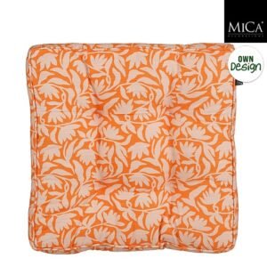 Mica Decorations Kelly Matraskussen - 47 x 47 x 7 cm - Oranje