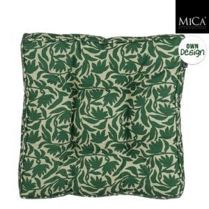Mica Decorations Kelly Matraskussen - 47 x 47 x 7 cm - Groen