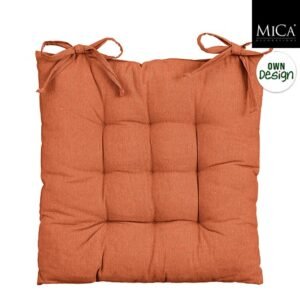 Mica Decorations Como Stoelkussen – 46 x 46 x 7 cm – Terra