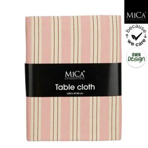 Mica Decorations Tafelkleed Evia- 250 x 140 cm - Roze