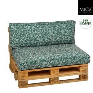 Mica Decorations Palletkussen Kelly - 120 x 80 cm - Donkergroen