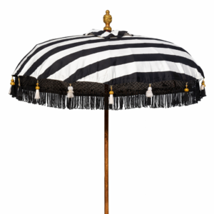 Parasol Bali Zwart/Wit  - Ø185cm