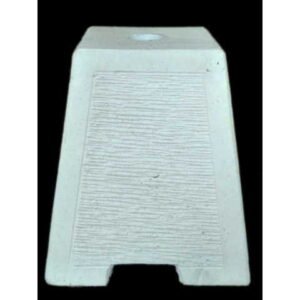 Parasolvoet Steen Wit 28x28h30cm