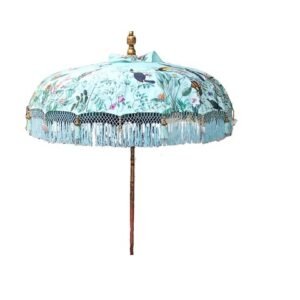 Parasol Bali Groen Met Vogels Ø 185cm h245cm