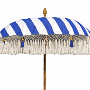 Parasol Bali Blauw/Wit - Ø185cm