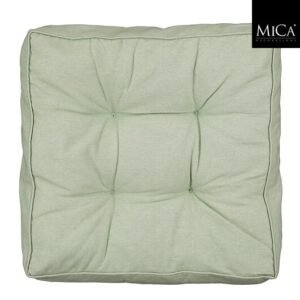 Mica Decorations Como Matraskussen – 47 x 47 x 7 cm – Lichtgroen