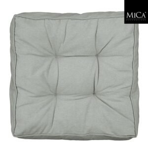 Mica Decorations Como Matraskussen – 47 x 47 x 7 cm – Lichtgrijs