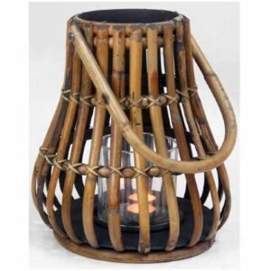 Rotan Lantaarn - 28 × 30 cm - Bruin