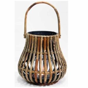 Rotan Lantaarn - 37 × 35 cm - Bruin