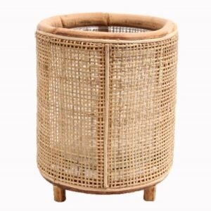 Windlicht Webbing - 24 x 21 cm - Blond