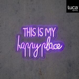 Luca Lighting Neon - This is my happy place - 40 x 2 x 28 cm