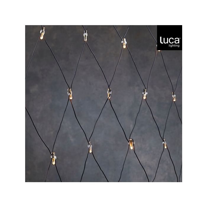 Luca Lighting Connect 24 - Net Gordijn - Klassiek Wit - 140 Leds extra - 200 x 200 cm