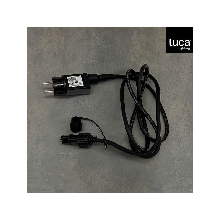 Luca Lighting Connect 24 Adapter - Zwart - IP44 - 160cm